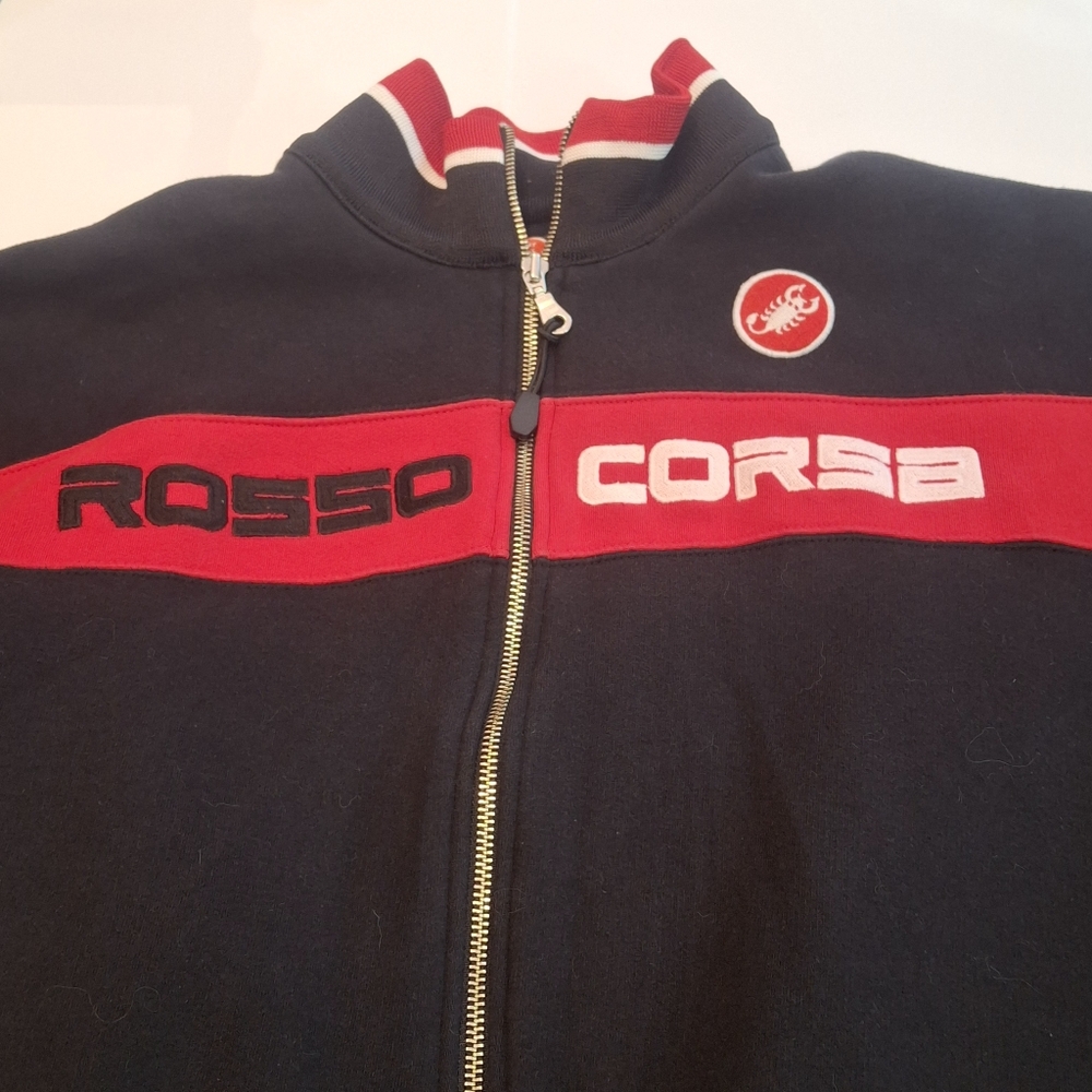 Castelli Women's Rosso Corsa Black Long Sleeve Bomber Jacket Size M - Picture 3 of 12